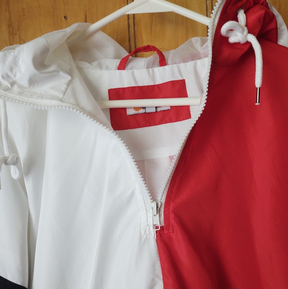 NWOT-Rang Kiss Men's nylon jacket Size M color red,white and black - Picture 4 of 13